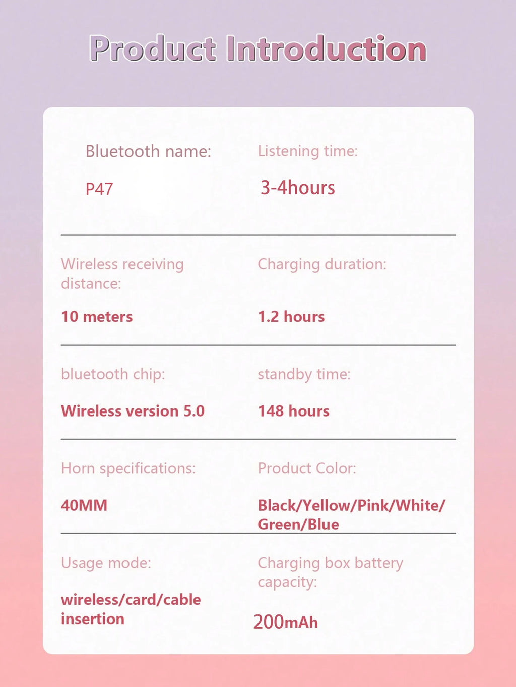 Auscultadores com tecnologia sem fios, Jerry Chip, brilhando intensamente, auscultadores sem fios com orelhas de gato
