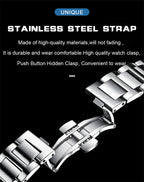 Relógio de luxo para homem POEDAGAR, resistente à água até 50 ATM, com data luminosa, em aço inoxidável, formato quadrado e mecanismo de quartzo.