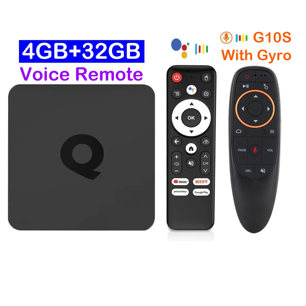Smart TV Box Bluetooth 5.4 8K Q1 Android 14 Set Top Box Allwinner H313 Dual Wifi 5G 8GB128GB Google Voice Streaming Media Player