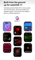 Smartwatch GPS Série 10 para Apple Watch 10 com memória, música, vídeo, chamada Bluetooth, à prova de água e NFC (IW10) para Android e iOS.