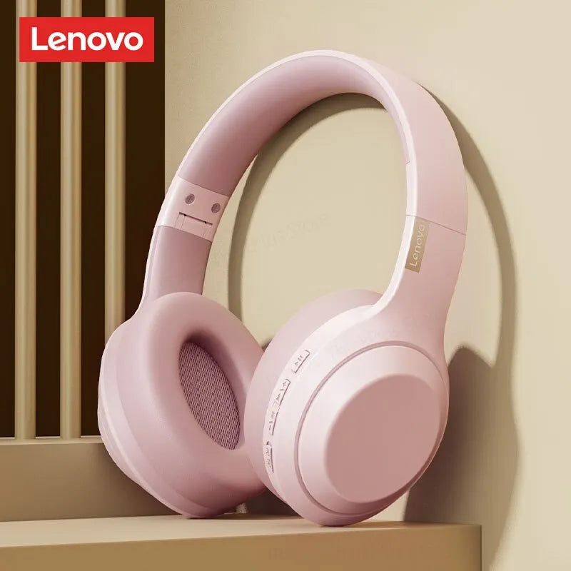 Auscultador estéreo Lenovo Thinkplus TH10 TWS com baixa latência e longa duração da bateria, ideal para jogos e música. Possui microfone integrado.