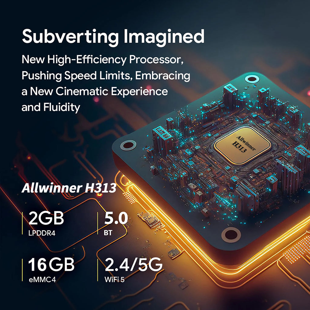 Global Version Mortal Smart Streaming Media TV Box Android13 AllwinnerH313 Bluetooth Google Assistant 2.4G e 5G Wifi 4KHD Q1