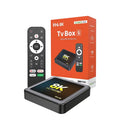Velec Smart Android 14 8+128 TV Box 4K Streaming com Wi-Fi de Banda Dupla e Processador Quad-Core para Entretenimento Doméstico e Leitor de Media