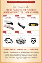 Relógio OLEVS 3613 Masculino Multifunções Cronógrafo de Pulso Original à Prova de Água Luminoso Quartzo Automático