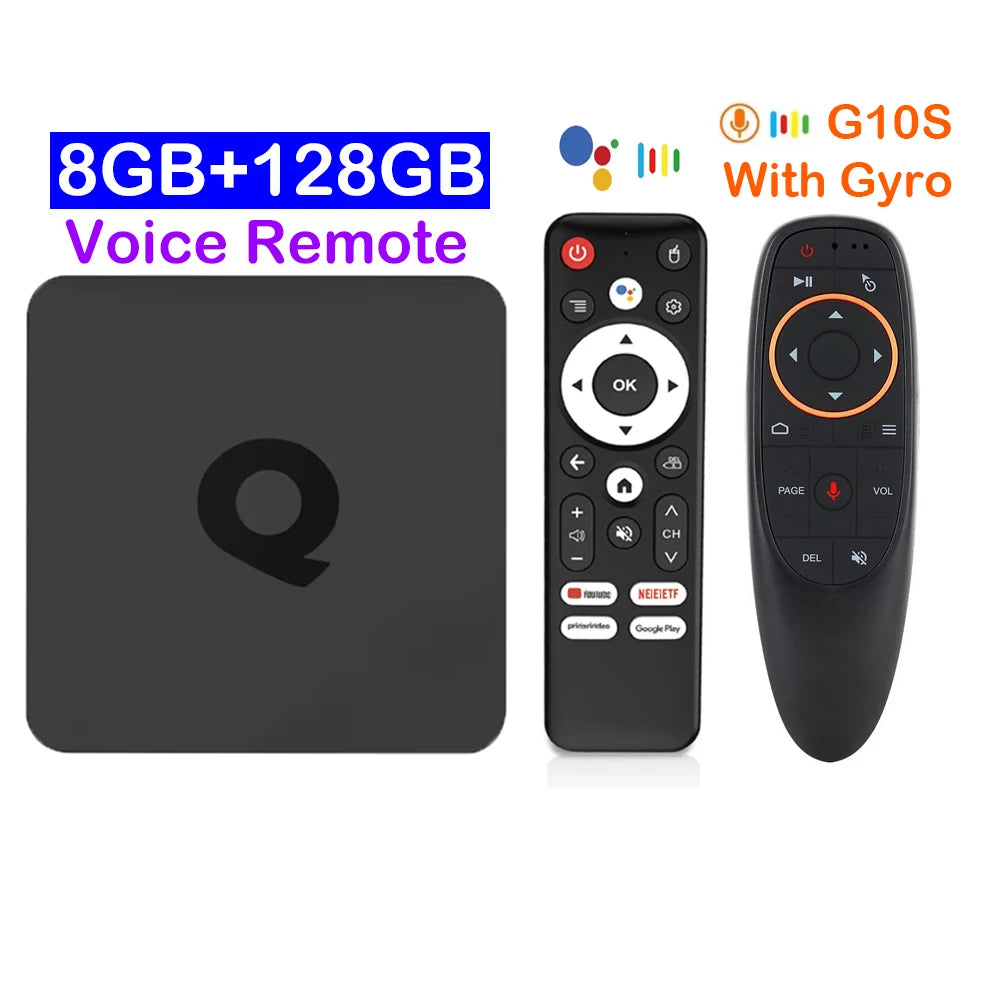 Smart TV Box Bluetooth 5.4 8K Q1 Android 14 Set Top Box Allwinner H313 Dual Wifi 5G 8GB128GB Google Voice Streaming Media Player