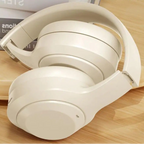 Auriculares sem fios Bluetooth 5.3 HiFi Stereo com suporte para cartão TF, cancelamento de ruído, dobráveis e com microcontrolador.