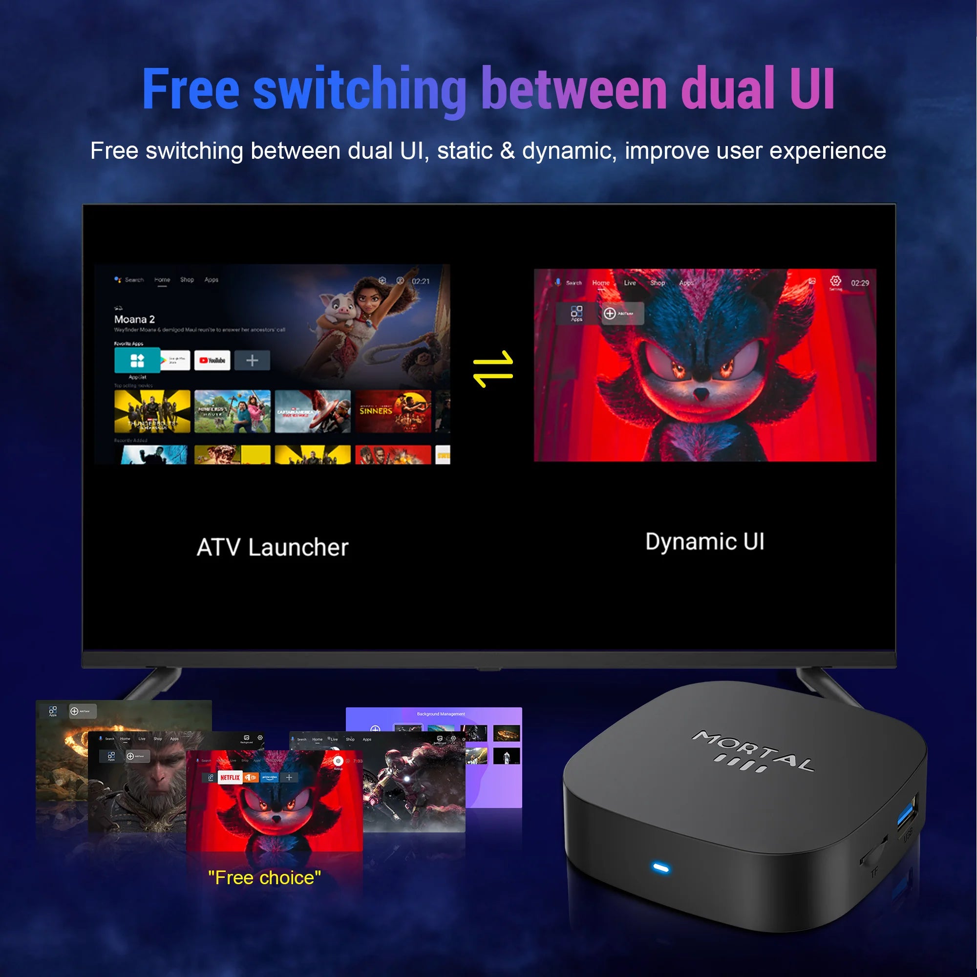 Novo T1+ 8K HD TV Box 2025 com Android 16.0, processador RK3518 Quad Core, 8GB de RAM, 128GB de ROM, Wi-Fi duplo 2.4G/5.8G e leitor de multimédia para cinema em casa.