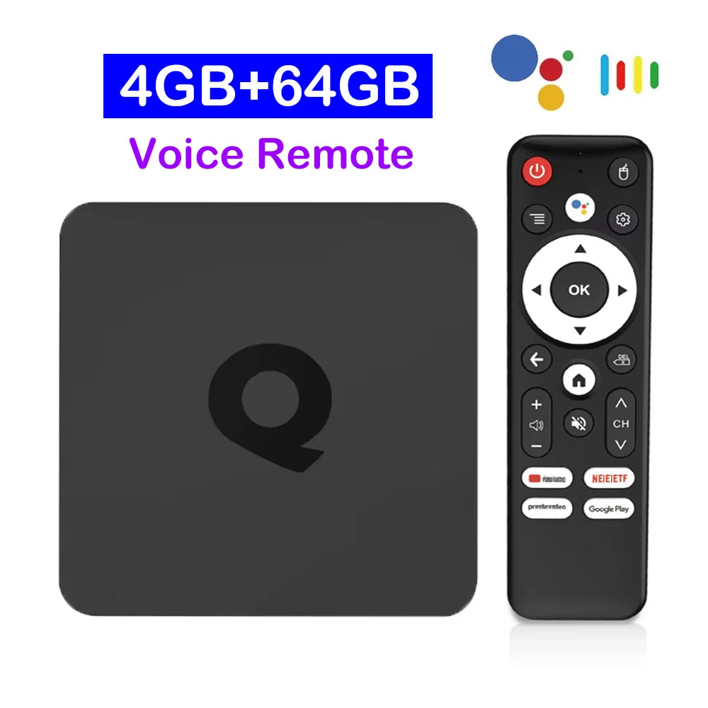 Smart TV Box Bluetooth 5.4 8K Q1 Android 14 Set Top Box Allwinner H313 Dual Wifi 5G 8GB128GB Google Voice Streaming Media Player