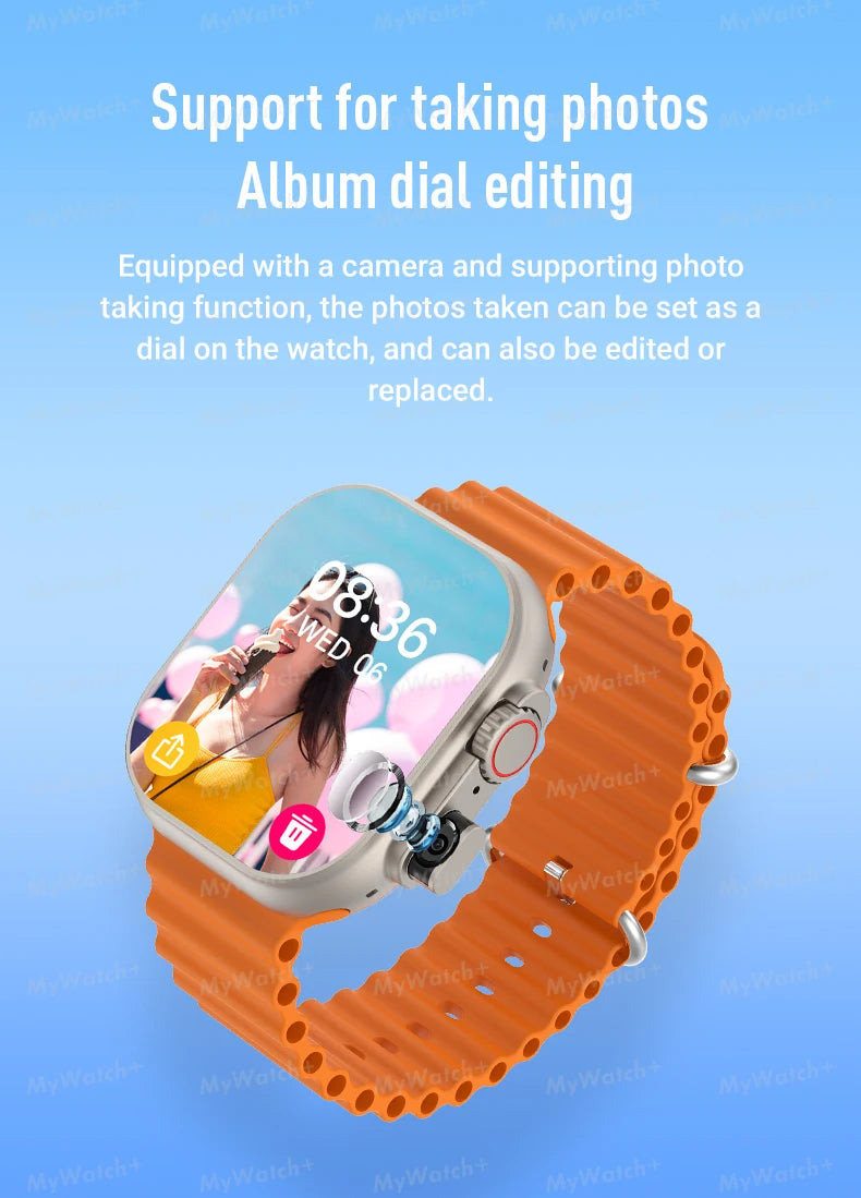 Novo Smartwatch T83 Pro 2026 4G Android 10.0 Ecrã AMOLED de 1,96 polegadas Câmara de 200 W Pixels Chamada de Vídeo GPS Rastreamento de mais de 100 Desportos Smartwatch Masculino