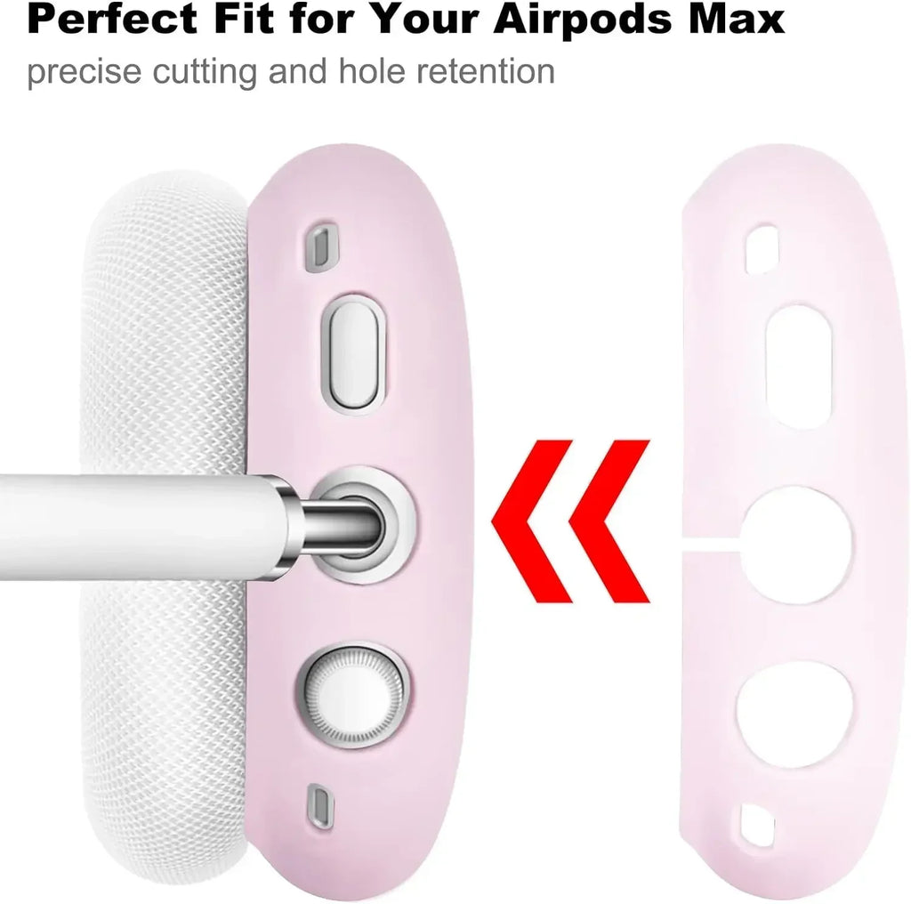 Capa de silicone para auscultadores AirPods Max, acessório para os AirPods Max da Apple.