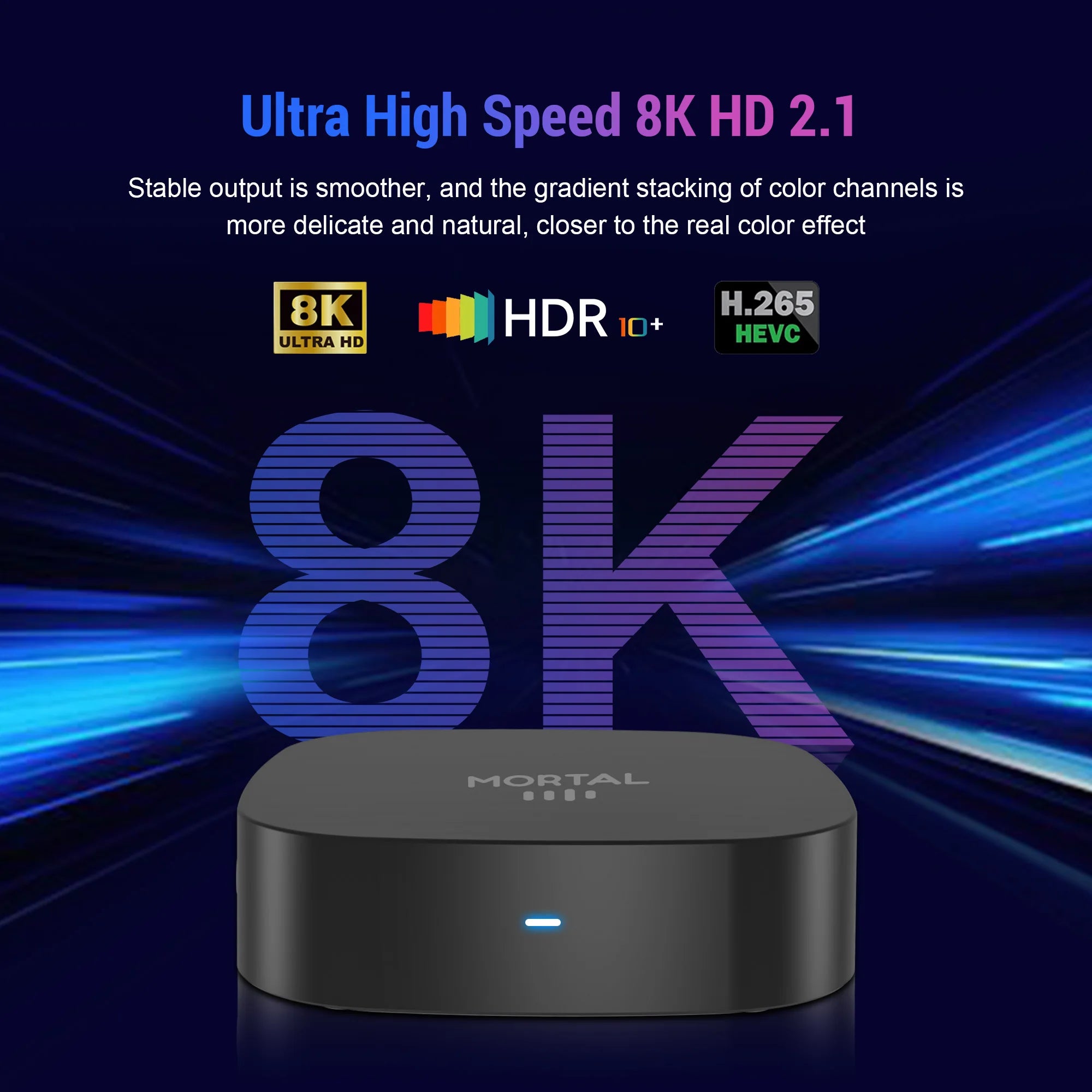 Novo T1+ 8K HD TV Box 2025 com Android 16.0, processador RK3518 Quad Core, 8GB de RAM, 128GB de ROM, Wi-Fi duplo 2.4G/5.8G e leitor de multimédia para cinema em casa.