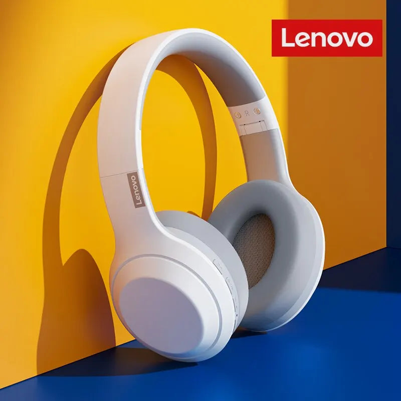 Auscultador estéreo Lenovo Thinkplus TH10 TWS com baixa latência e longa duração da bateria, ideal para jogos e música. Possui microfone integrado.
