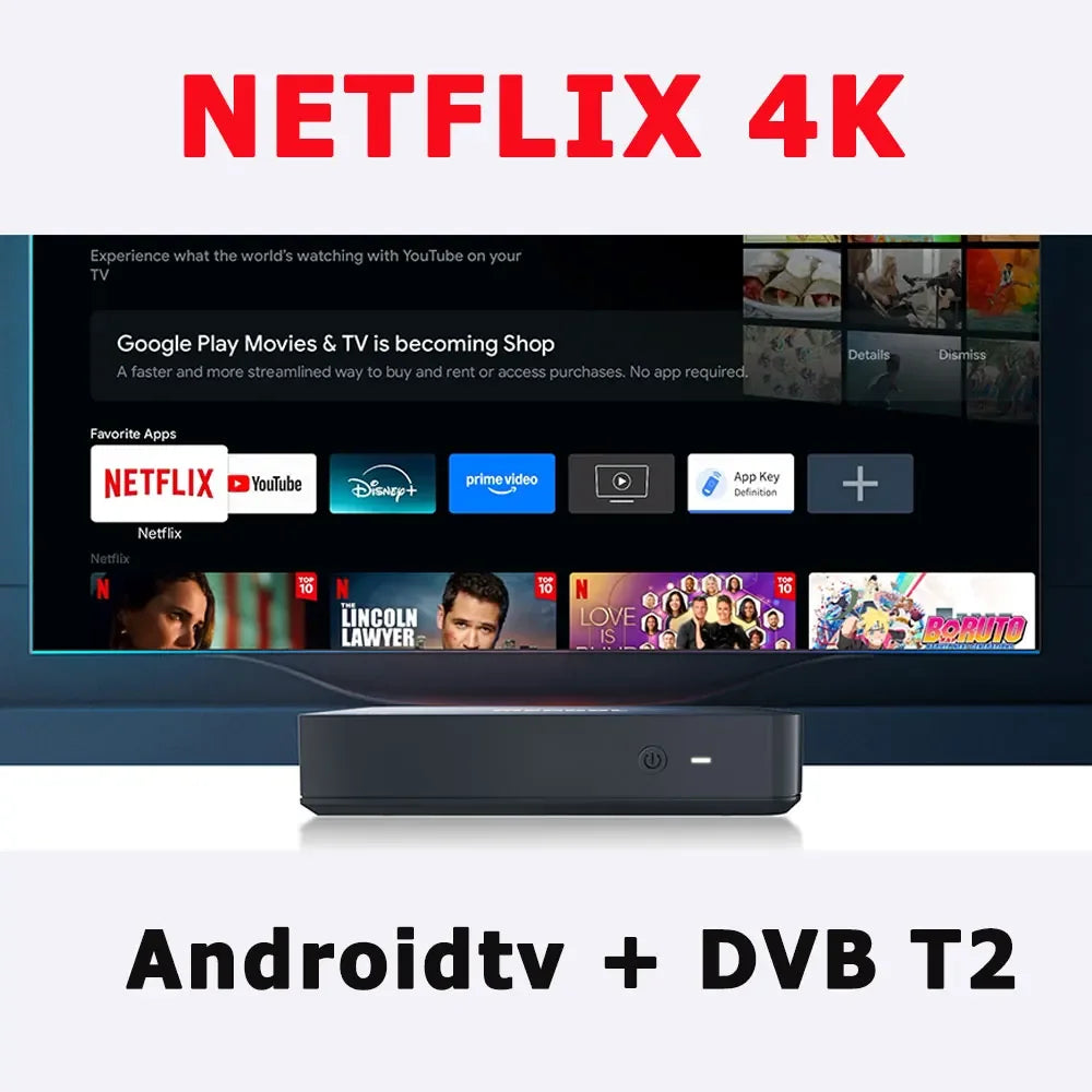 MECOOL KT2 TV Box Android 2025 DVB-T2 Smart TV ip tv tvbox Amlogic S905Y4 Netflix 4KChromecast android 12 14 Global Console