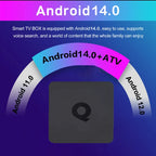 Smart TV Box Bluetooth 5.4 8K Q1 Android 14 Set Top Box Allwinner H313 Dual Wifi 5G 8GB128GB Google Voice Streaming Media Player