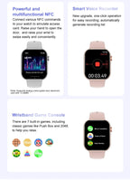 Novo Smartwatch DT Watch X Mini com Menu 3D, Vídeo, TWS, IA, Voz, Bússola, Teste de Saúde e Desporto, Música e Ecrã AMOLED de 1,85 polegadas para Mulher.