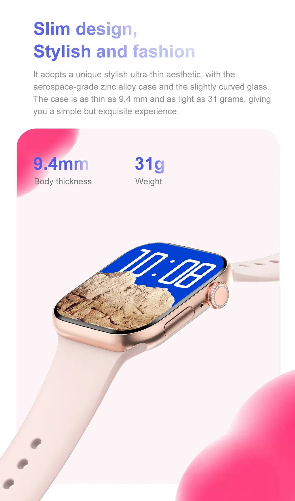 Novo Smartwatch DT Watch X Mini com Menu 3D, Vídeo, TWS, IA, Voz, Bússola, Teste de Saúde e Desporto, Música e Ecrã AMOLED de 1,85 polegadas para Mulher.