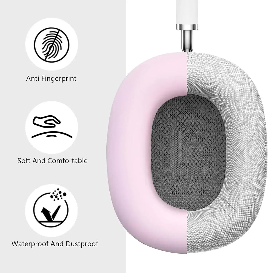 Capa de silicone para auscultadores AirPods Max, acessório para os AirPods Max da Apple.