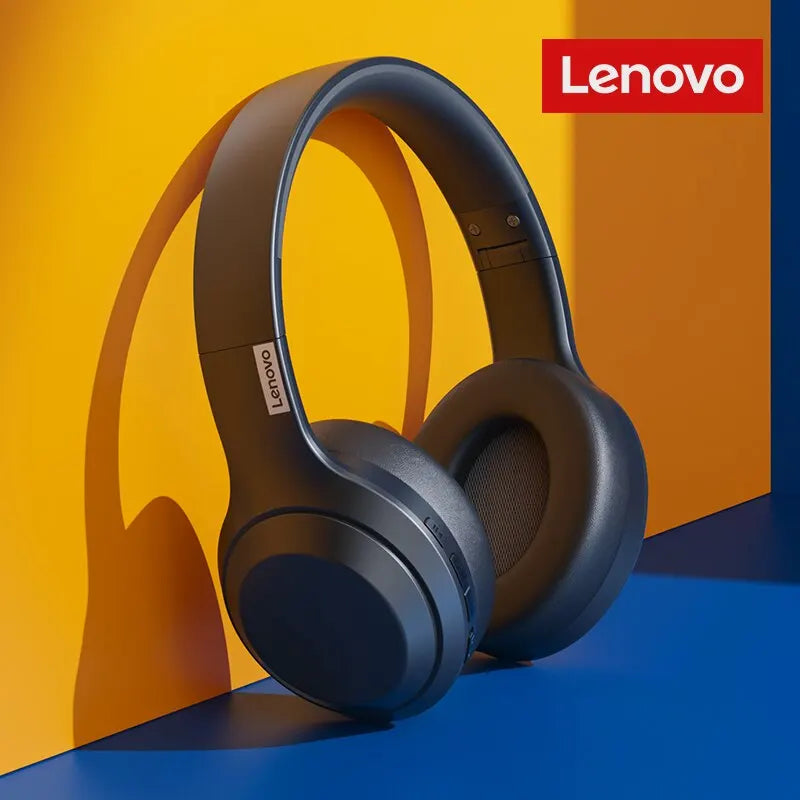 Auscultador estéreo Lenovo Thinkplus TH10 TWS com baixa latência e longa duração da bateria, ideal para jogos e música. Possui microfone integrado.