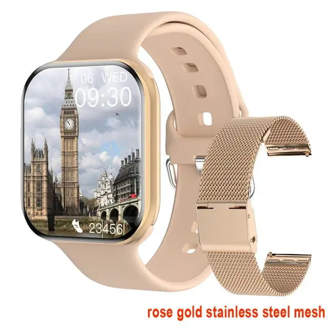 Smartwatch GPS Série 10 para Apple Watch 10 com memória, música, vídeo, chamada Bluetooth, à prova de água e NFC (IW10) para Android e iOS.