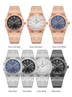 Relógio de pulso de luxo para homem, POEDAGAR, original, com data, luminoso, à prova de água, em aço inoxidável, estilo executivo e moderno, com mecanismo de quartzo.