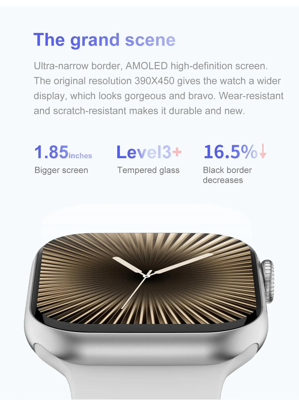 Novo Smartwatch DT Watch X Mini com Menu 3D, Vídeo, TWS, IA, Voz, Bússola, Teste de Saúde e Desporto, Música e Ecrã AMOLED de 1,85 polegadas para Mulher.