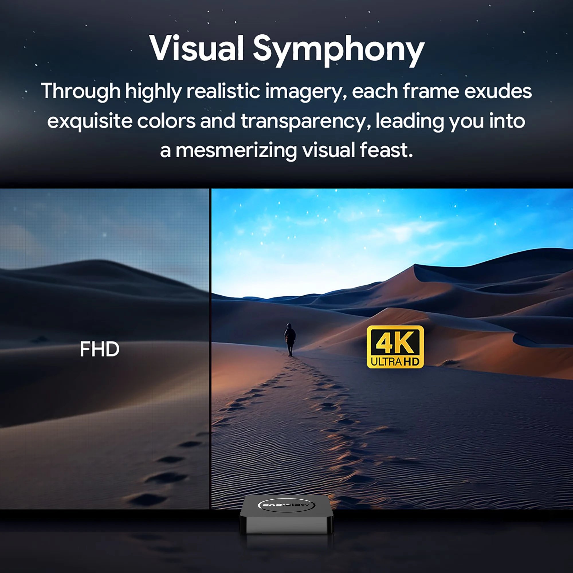Global Version Mortal Smart Streaming Media TV Box Android13 AllwinnerH313 Bluetooth Google Assistant 2.4G e 5G Wifi 4KHD Q1