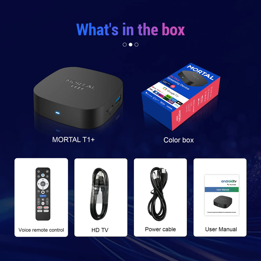 Novo T1+ 8K HD TV Box 2025 com Android 16.0, processador RK3518 Quad Core, 8GB de RAM, 128GB de ROM, Wi-Fi duplo 2.4G/5.8G e leitor de multimédia para cinema em casa.