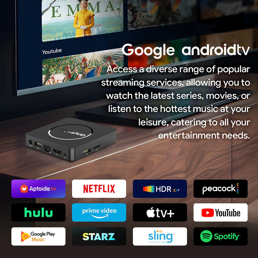 Global Version Mortal Smart Streaming Media TV Box Android13 AllwinnerH313 Bluetooth Google Assistant 2.4G e 5G Wifi 4KHD Q1