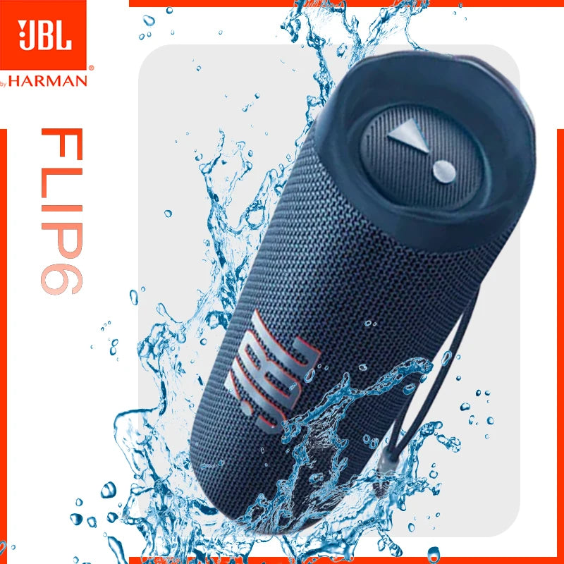 Coluna Bluetooth JBL FLIP 6 Original FLIP6 Portátil IPX7 à Prova de Água para Uso Externo com Graves Potentes e Som Estéreo, Tweeter Independente