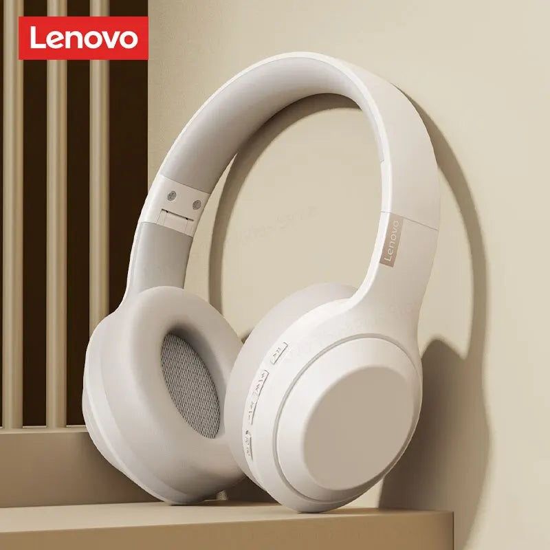 Auscultador estéreo Lenovo Thinkplus TH10 TWS com baixa latência e longa duração da bateria, ideal para jogos e música. Possui microfone integrado.