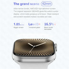 Novo Smartwatch DT Watch X Mini com Menu 3D, Vídeo, TWS, IA, Voz, Bússola, Teste de Saúde e Desporto, Música e Ecrã AMOLED de 1,85 polegadas para Mulher.