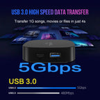 Novo T1+ 8K HD TV Box 2025 com Android 16.0, processador RK3518 Quad Core, 8GB de RAM, 128GB de ROM, Wi-Fi duplo 2.4G/5.8G e leitor de multimédia para cinema em casa.