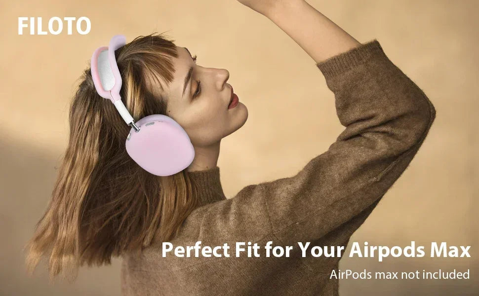 Capa de silicone para auscultadores AirPods Max, acessório para os AirPods Max da Apple.